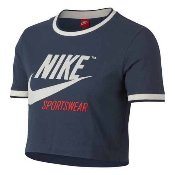 Nike Tops - Nike crop ringer tee - medium